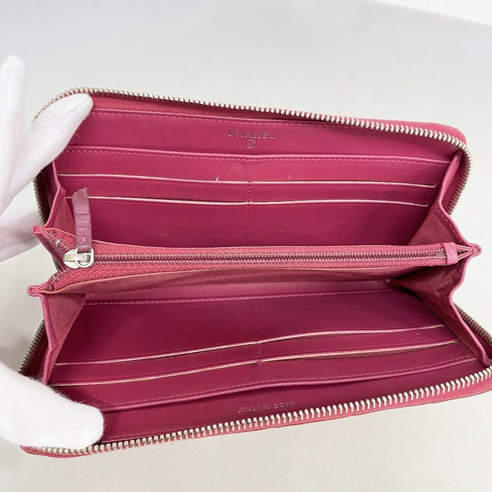 CHANEL Red Leather Wallet - Picture 3 of 9